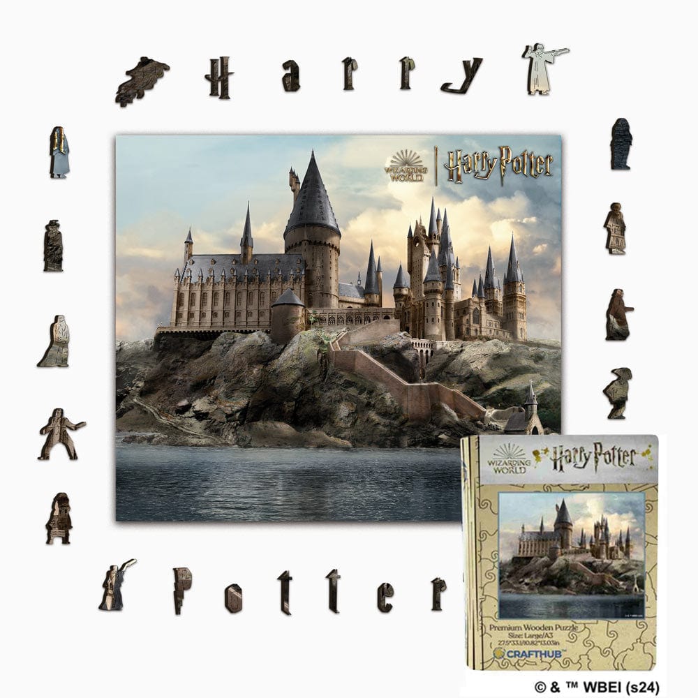 Harry Potter - Rompecabezas de madera del castillo de Hogwarts